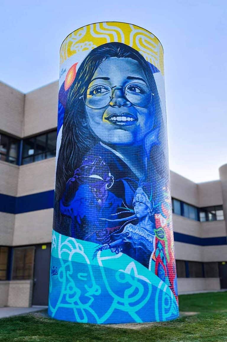 We Are The Future mural by Bimmer Torres at CEC